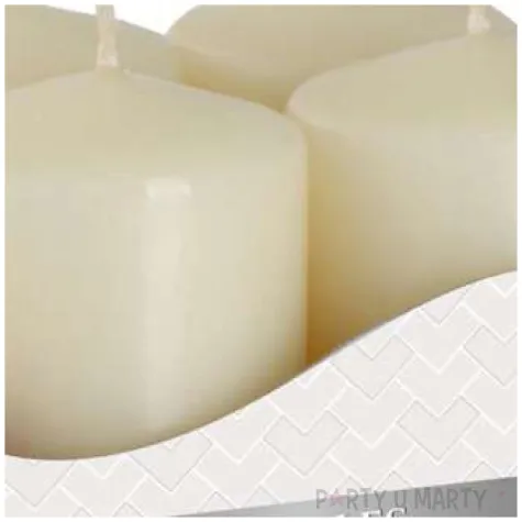 swiece pienkowe wotywne kremowe aura 60 38 mm 4 szt