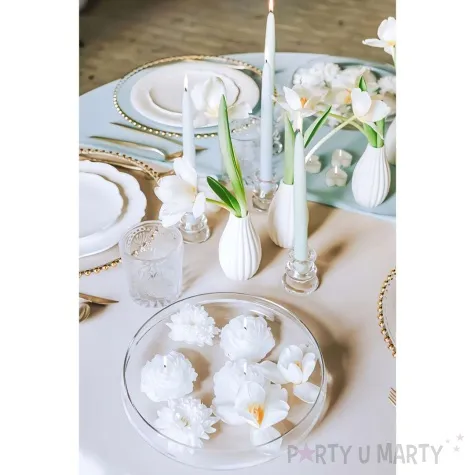 swiece plywajace piwonia bialy partydeco 8 cm 4 szt