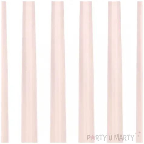 swiece stozkowe classic pastel cielisty partydeco 24 cm 10 szt