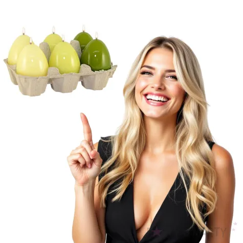 swiece wielkanocne jajko mix lakierowany zielone adpal 60 45 mm