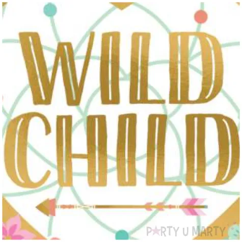 swieczka boho birthday girl wild child amscan 6 cm