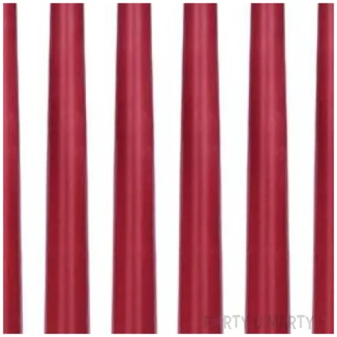 swieczka classic pastel 24 cm czerwona 10 szt