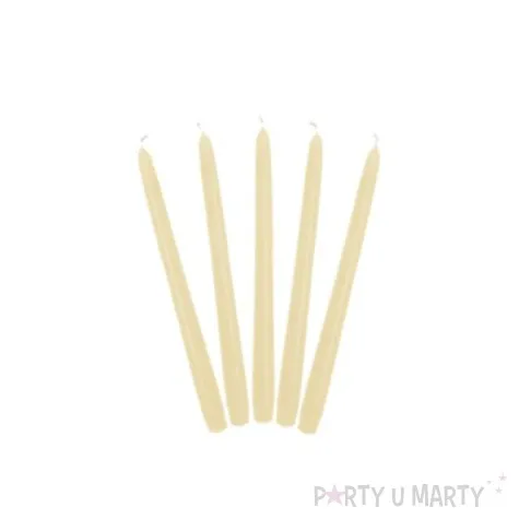 swieczka classic pastel 24 cm kremowa 10 szt