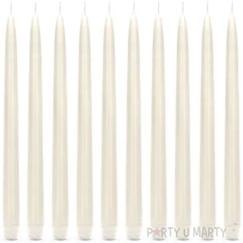 swieczka classic pastel 24 cm kremowa jasna 10 szt