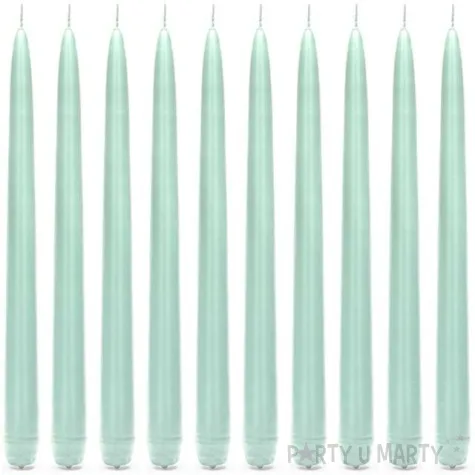 swieczka classic pastel 24 cm mietowa 10 szt