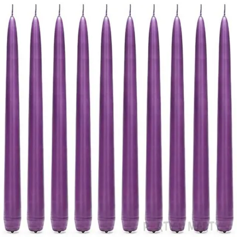 swieczka classic pastel 24 cm sliwkowa 10 szt