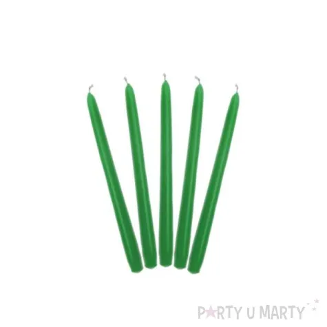 swieczka classic pastel 24 cm zielona 10 szt