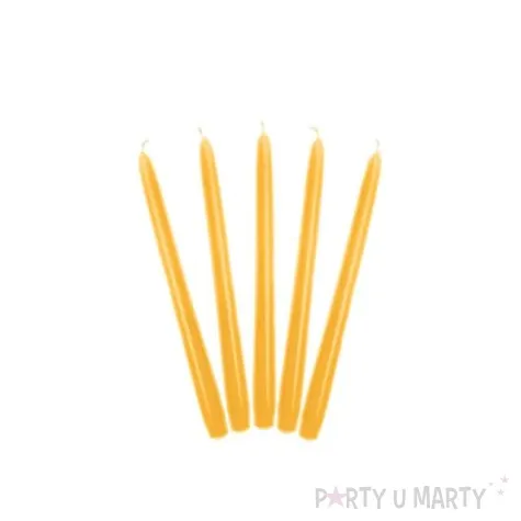 swieczka classic pastel 24 cm zolta 10 szt