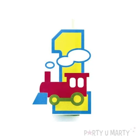 swieczka cyferka dla chlopcow nr 1 1 szt