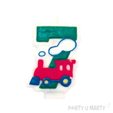 swieczka cyferka dla chlopcow nr 7 1 szt