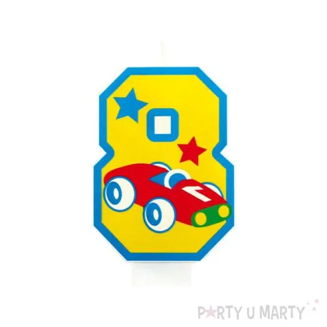 swieczka cyferka dla chlopcow nr 8 1 szt