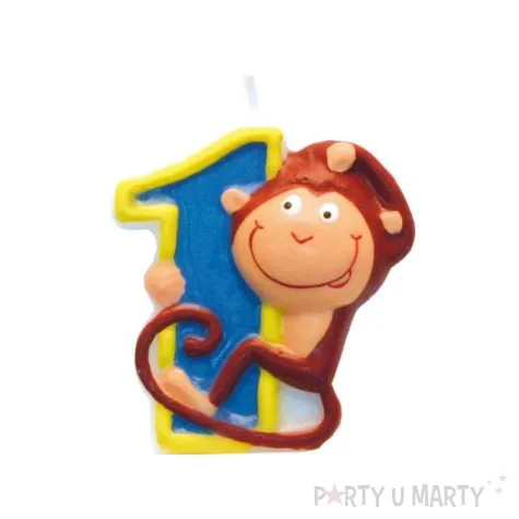 swieczka cyferka safari nr 1 1 szt