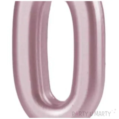 swieczka cyfra 0 partypal rozowe zloto 10 cm
