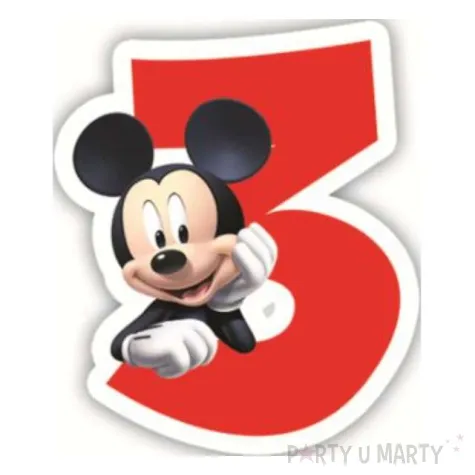 swieczka disney mickey 3 procos