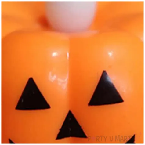 swieczka dynia tealight led pomaranczowy 7 7 50 40 mm