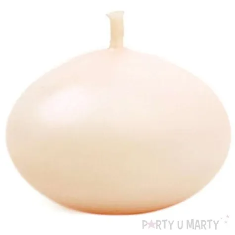 swieczka dysk plywajacy kremowa partydeco 40 mm 50 szt