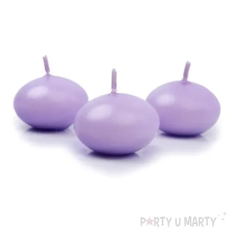 swieczka dysk plywajacy wrzosowa partydeco 40 mm 50 szt