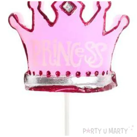 swieczka korona ksiezniczki princess rozowa godan