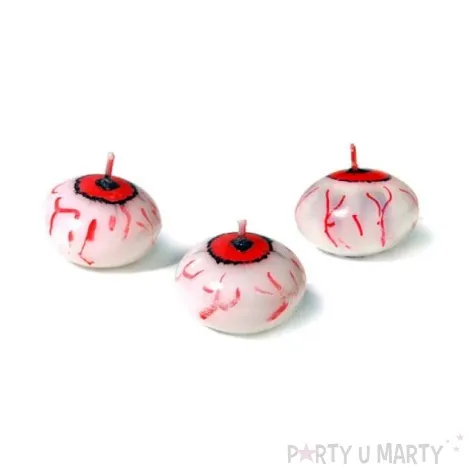 swieczka krwawe oko plywajace partydeco 40 mm 25 szt