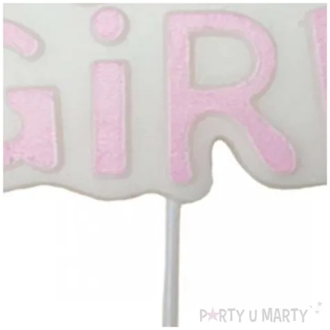 swieczka na tort birthday girl rozowa top ten