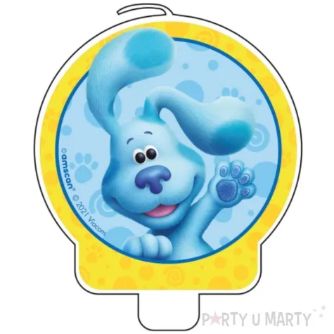 swieczka na tort blues clues sladem blue amscan