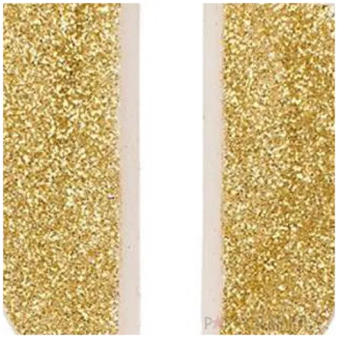 swieczka na tort cyfra 0 zlota brokatowa givi 9 5 cm