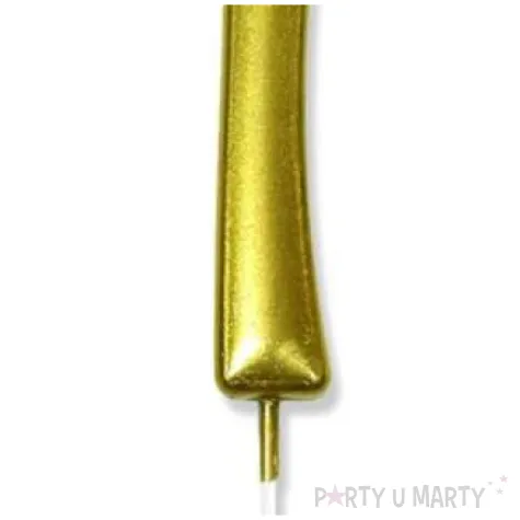 swieczka na tort cyfra 1 zlota dekoracjepolska 6 5 cm