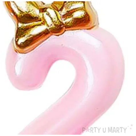 swieczka na tort cyfra 2 happy rozowa jasna jix 9 3 cm