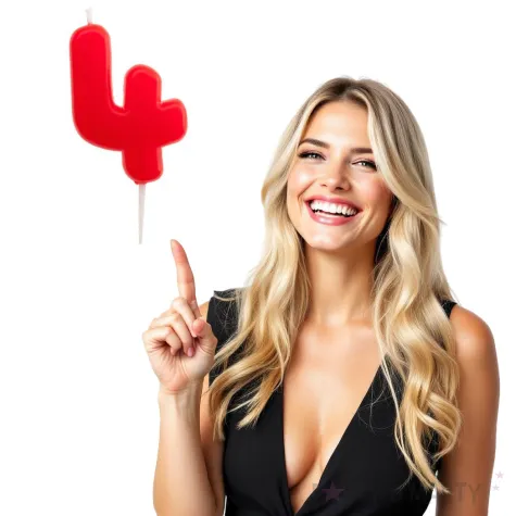 swieczka na tort cyfra 4 glober czerwona dekora 5 5 cm