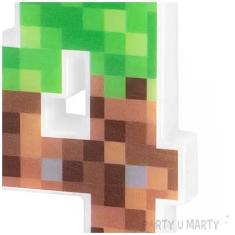 swieczka na tort cyfra 4 piksele partypal 15 cm