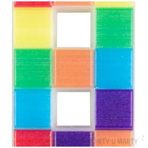 swieczka na tort cyfra 8 klocki mix arpex 7 cm