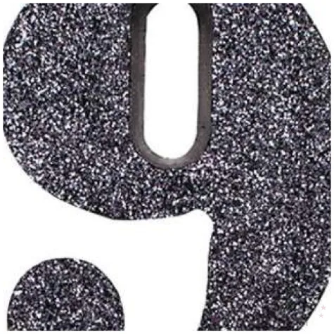 swieczka na tort cyfra 9 czarna brokatowa givi 9 5 cm