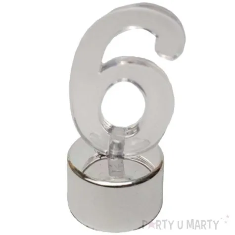 swieczka na tort cyfra led 6 top ten