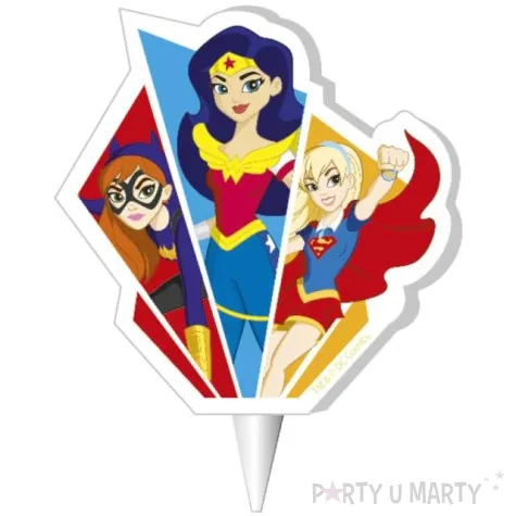 swieczka na tort dc super hero girls dekora 7 5 cm