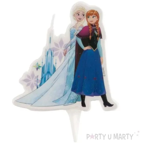 swieczka na tort elsa frozen kraina lodu dekora 7 5 cm