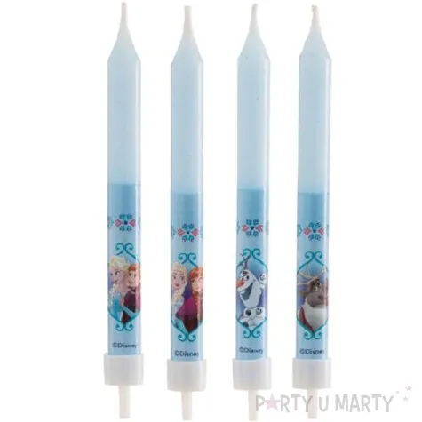 swieczka na tort elsa frozen kraina lodu mix dekora 9 cm 8 szt