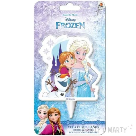 swieczka na tort elsa olaf i anna kraina lodu dekora 8 cm