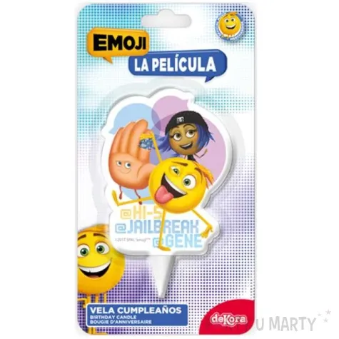 swieczka na tort emoji dekora 7 5 cm