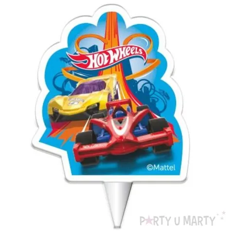 swieczka na tort hot wheels birthday dekora 7 5 cm