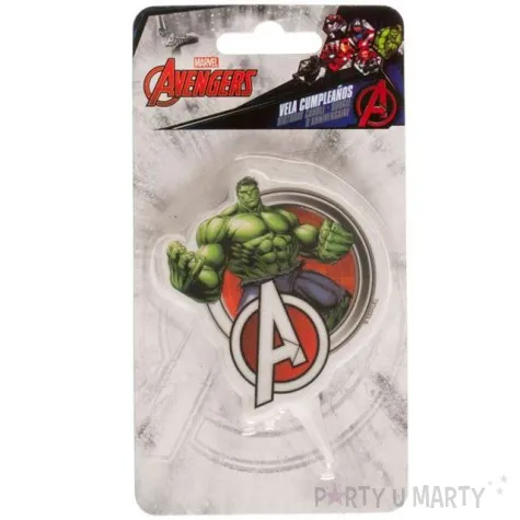 swieczka na tort hulk avengers dekora 9 cm