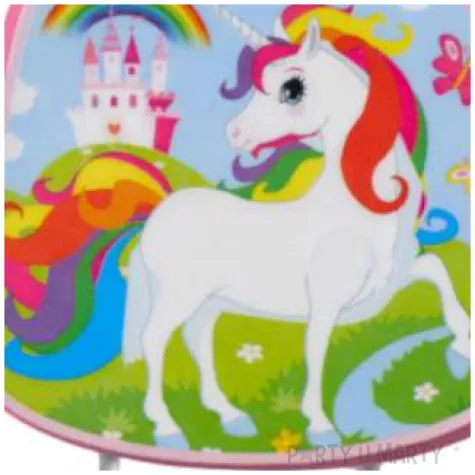 swieczka na tort jednorozec teczowy amscan 9 cm