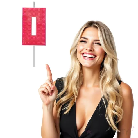 swieczka na tort klocki cyfra 0 czerwona godan 5 5 cm