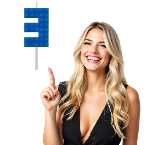 swieczka na tort klocki cyfra 3 niebieska godan 5 5 cm