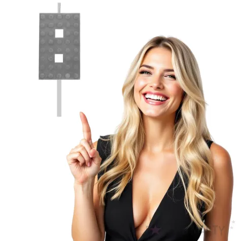 swieczka na tort klocki cyfra 8 szara godan 5 5 cm