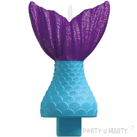 swieczka na tort mermaid wishes syrena amscan