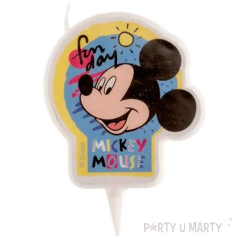 swieczka na tort myszka mickey dekora 7 5 cm