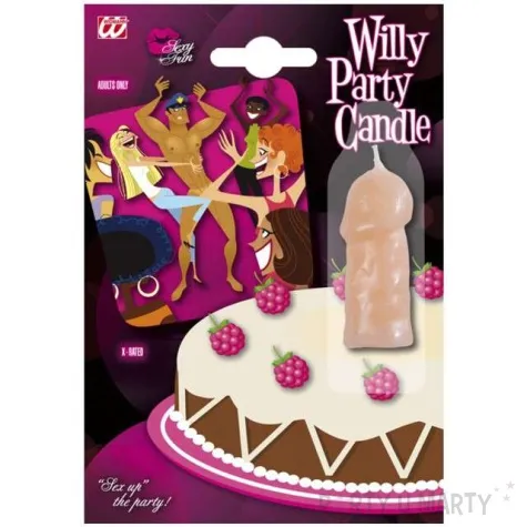 swieczka na tort penis willy widmann 6 cm