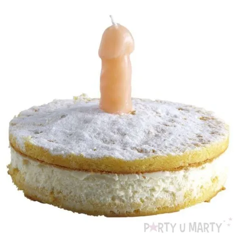 swieczka na tort penis willy widmann 6 cm
