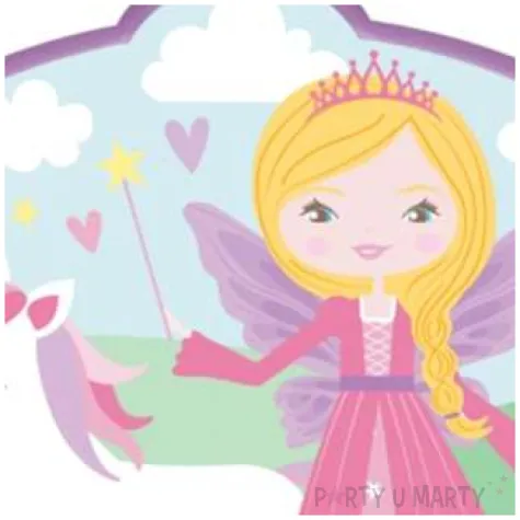 swieczka na tort princess ksiezniczka amscan 10x7x1 cm