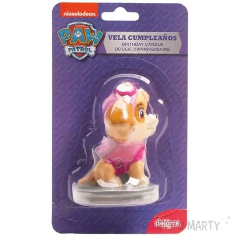swieczka na tort skye paw patrol 3d dekora 7 cm